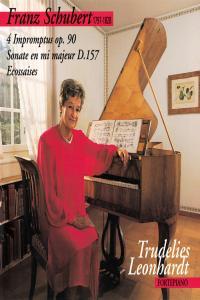 Schubert 4 Impromptus Op 90 Sonata in E major D 157 Ecossaises Trudelies Leonhardt 1990 F