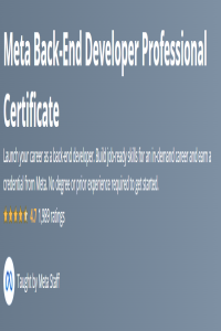 Meta Back End Developer Professional Certificate