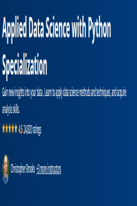 Applied Data Science with Python Specialization