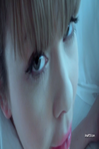 Cherry English arrives in a cute outfit and pigtails