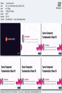PluralSight Server Component Fundamentals in React 18 FreeCourseWeb