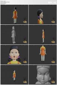 Skillshare How To Create The Killer Doll From Squid Game In Blender FreeCourseWeb