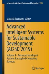 Advanced Intelligent Systems for Sustainable Development AI2SD 2019 Vol 4 DevCou