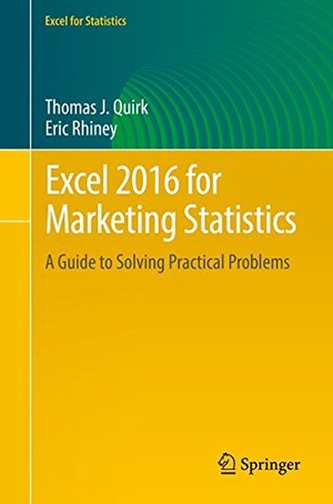 Excel 2016 for Marketing Statistics A Guide to Solving Practical Problems 2016 Pdf Gooner