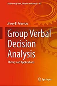 Group Verbal Decision Analysis Theory and Applications DevCourseWeb