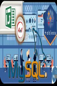 My SQL Excel Pivots Charts Tableau 4 in 1