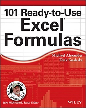 101 Ready to Use Excel Formulas Michael Alexander Dick Kusleika Mantesh