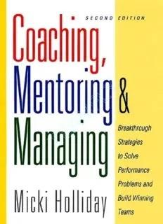 Coaching Mentoring and Managing A Coach Guidebook eBook
