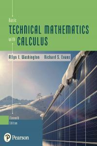 Basic Technical Mathematics with Calculus 11th Edition
