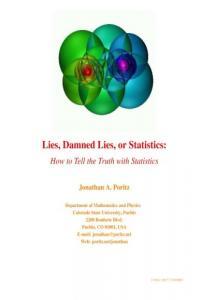 Lies Damned Lies or Statistics How to Tell the Truth with Statistics BookRAR