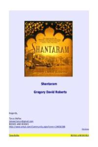 Gregory David Roberts Shantaram eBook