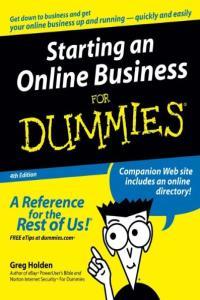 Starting an Online Business For Dummies Greg Holden Mantesh