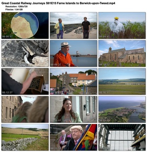 Great Coastal Railway Journeys S01E15 Farne Islands to Berwick-upon-Tweed (1280x720p HD, 50fps, soft Eng subs)