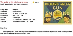 Gun Smoke (Western 1931) Richard Arlen 720p