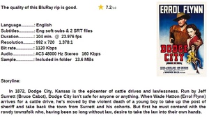 Dodge City (Western 1939) Errol Flynn 720p BrRip