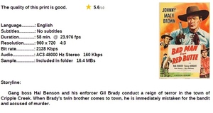 Bad Man from Red Butte (Western 1940) Johnny Mack Brown 720p
