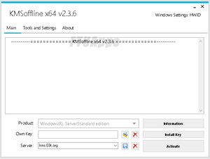KMSOffline v2.3.6 (Windows & Office Activator) (x86/x64) Portable