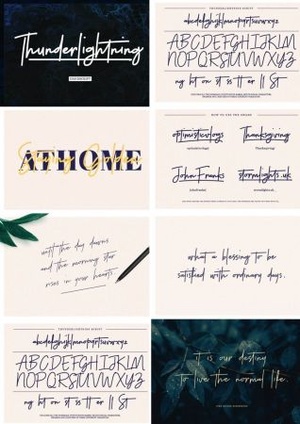 DesignOptimal - Thunderlightning Script Font