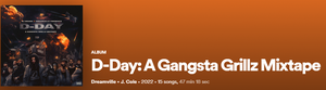 Dreamville - D-Day A Gangata Grillz Mix Tape [2022][MP3][320 kbps]