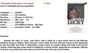 They Call Me Lucky (Western 1973) Keith G. van der Wat 720p