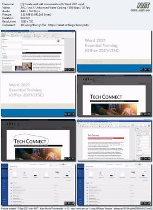 Linkedin - Word 2021 Essential Training (Office 2021 - LTSC)