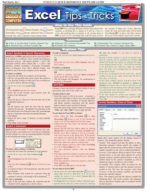 [ CourseBoat ] Excel Tips & Tricks (Quick Study Computer)
