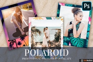 DesignOptimal - Creativemarket - Polaroid Overlays Photoshop 4940221