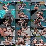 DaughterSwap - Kenzie Madison And Katie Kush Steamy Daughter Pool Sex [720p HD]