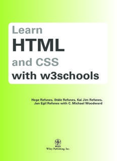 Learn HTML and CSS with w3schools
