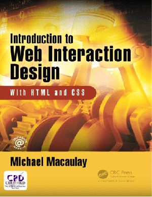 [ FreeCourseWeb ] Introduction to Web Interaction Design With HTML and CSS [PDF]