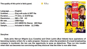 Who Done It (Comedy 1942) Bud Abbott & Lou Costello 720p