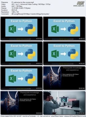 TalkPython - Talk Python - Move from Excel to Python with Pandas Course