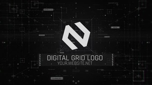 DesignOptimal - Videohive - Digital Grid Logo - 27791394