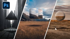 Skillshare - Photoshop Compositing: Floating Metal Shapes