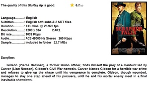 Seraphim Falls (Western 2006) Pierce Brosnan 720p BrRip