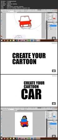 Udemy - Simple Cartoon Drawing Course - a Kid driving a Toy Car