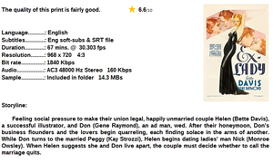 Ex-Lady (Drama 1933) Bette Davis 720p