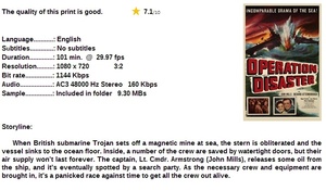 Operation Disaster (War Drama 1950) John Mills 720p