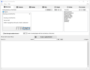 Directory List and Print Pro v4.20 Portable