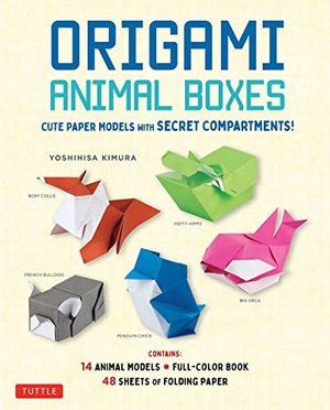 [ FreeCourseWeb ] Origami Animal Boxes Kit - Kawaii Paper Models with Secret Compartments! (16 Animal Origami Models)