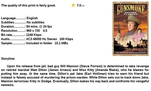 Gunsmoke, Return to Dodge (Western 1987) James Arness 720p