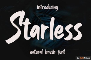 DesignOptimal - Starless Brush Font