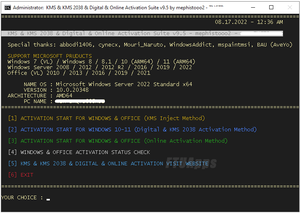 KMS/2038 & Digital & Online Activation Suite v9.5 [Windows & Office Activation]