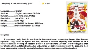 Adam's Rib (Comedy 1949) Spencer Tracy 720p