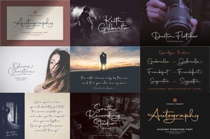 DesignOptimal - Autography Font