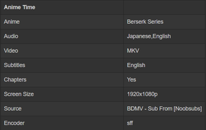 Berserk Series [Uncensored][BD][Dual Audio][HEVC 10bit x265][AAC] - AnimeTime