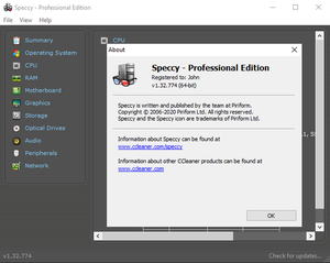 Piriform Speccy Professional Final Incl Keygen (Advanced PC Insights Software)