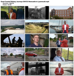 Great Coastal Railway Journeys S01E12 Newcastle to Lynemouth (1280x720p HD, 50fps, soft Eng subs)