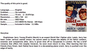 The Eagle and the Hawk (War Drama 1933) Fredric March 720p