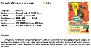 Canyon River (West. 1956) George Montgomery, Peter Graves 720p
